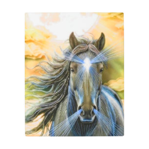 power and grace metal print