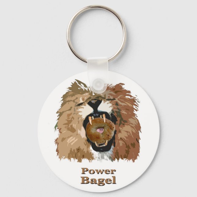 Power Bagel Keychain (Front)