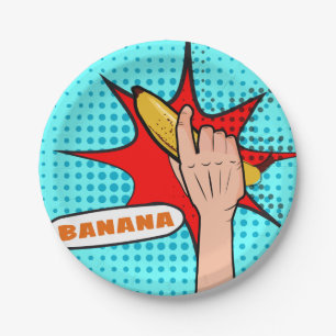 Power Banana Paper Plates
