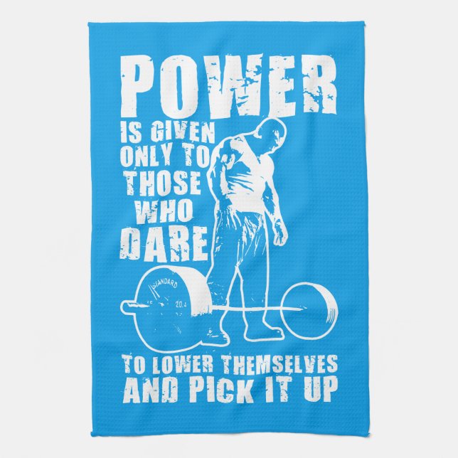 POWER - Bodybuilding Motivational Towel (Vertical)