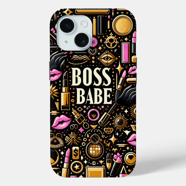 Power 'Boss Babe' Baddie Phone Case For iPhones (Back)