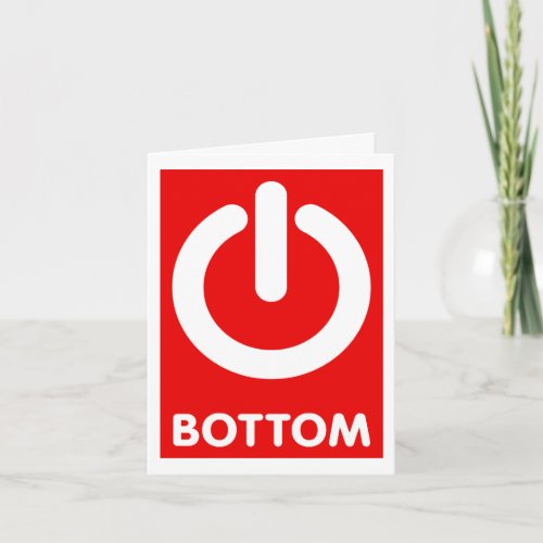 Power Bottom Button card