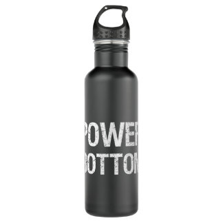 Power Bottom Gay Man Pride Month 2022 Power Bottom Stainless Steel Water Bottle