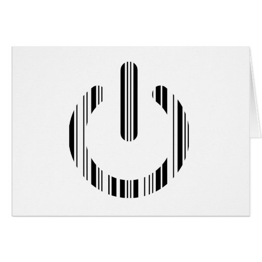 POWER BUTTON BAR CODE Power-Up Pattern Design Cards (Front Horizontal)