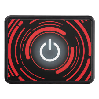 Power Button Glow Red Team Hitch Cover