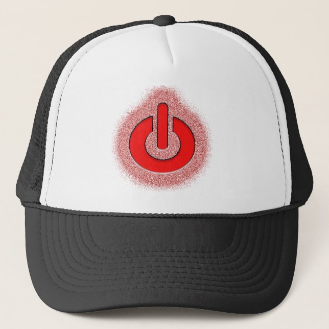 Power button trucker hat (Front)