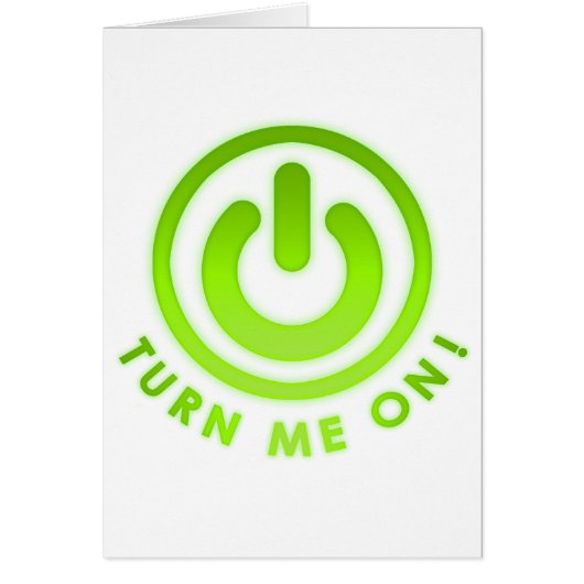 Power Button - Turn Me on Cards (Front)