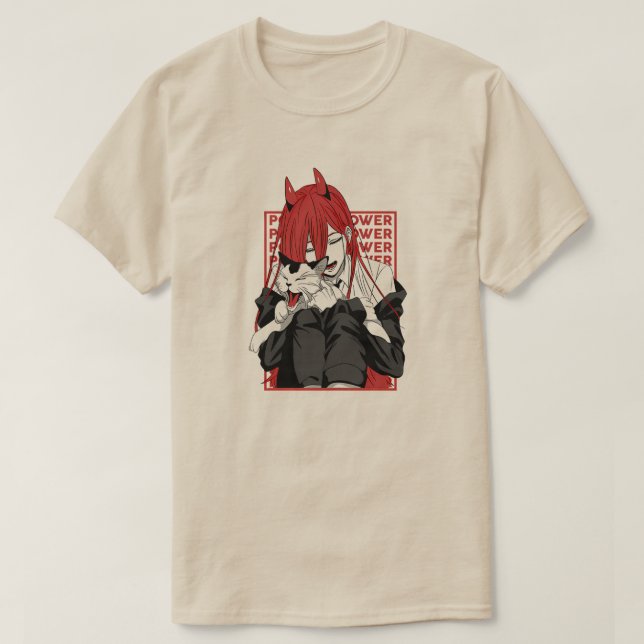 Power Chainsaw Man Devil Girl Art T-Shirt (Design Front)