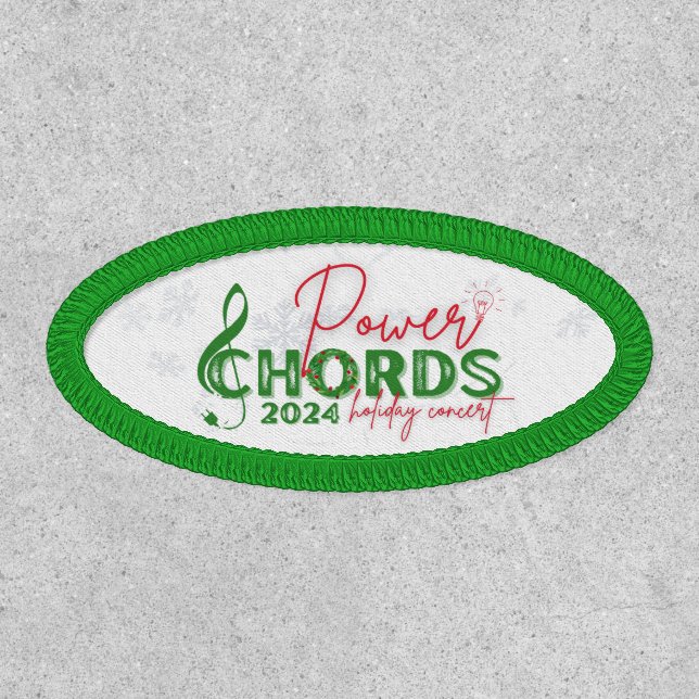 Power Chords Holiday Concert patch 2024 (Front)