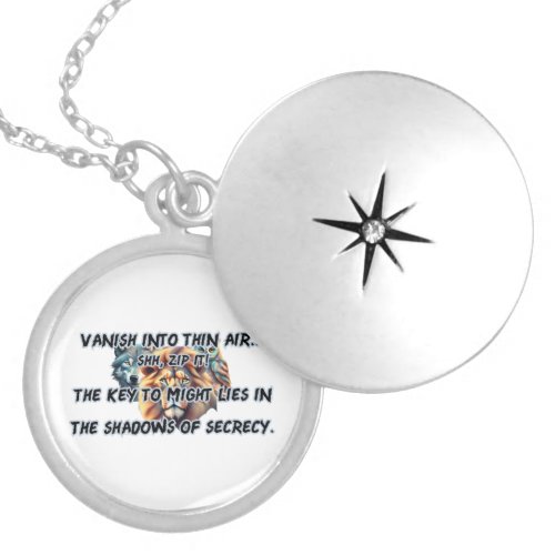 Power Comes From Secrecy _ Slim Locket Necklace