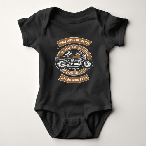 Power Cruiser Motorcycle Baby Bodysuit