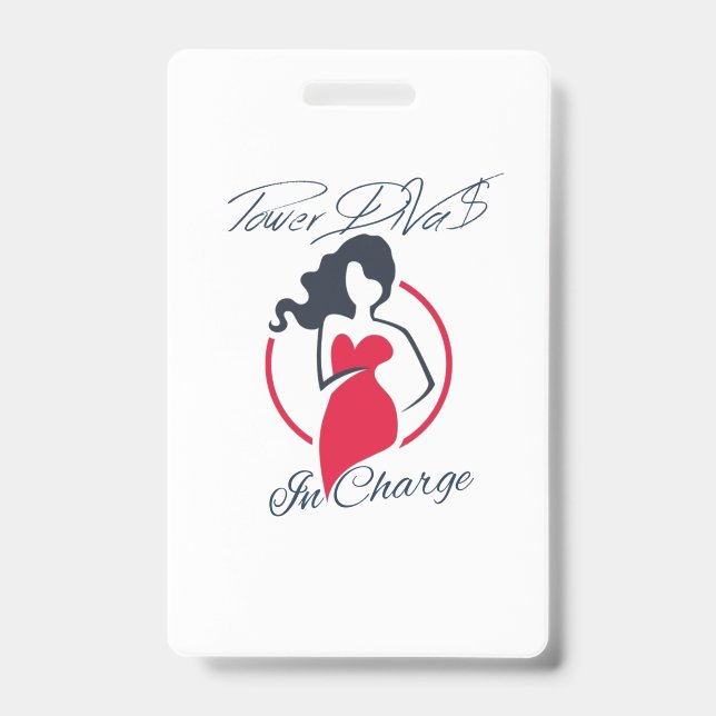 Power DiVa$ in Charge Badge (Front)