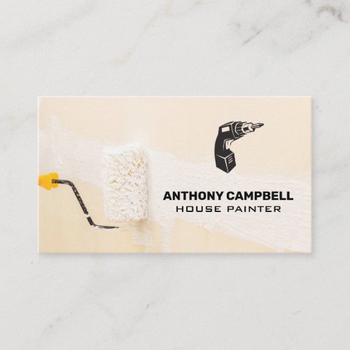 Power Drill  Paint Roller Business Card