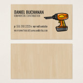 Power Drill | Wood Background (Front & Back)