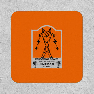 Power Electrical Lineman Gift Patch
