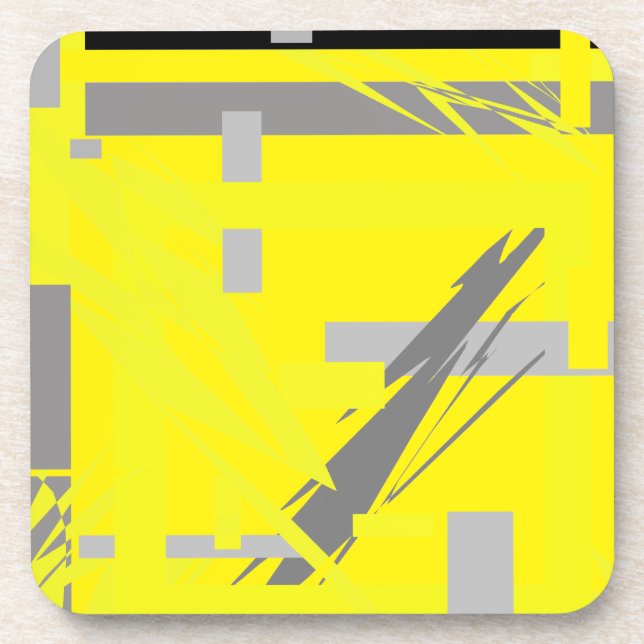 Power Energy Abstract Art Beverage Coaster (Front)