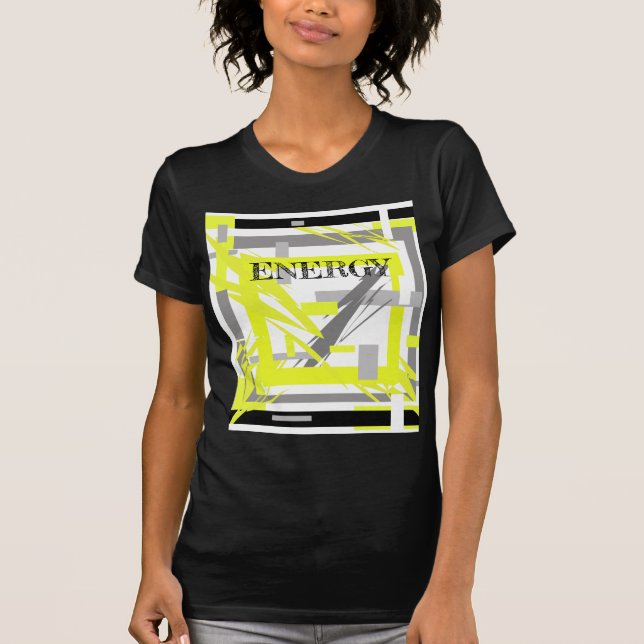 Power Energy Abstract Art T-Shirt (Front)