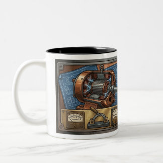 Power Engineer Electricians Gift Two-Tone Coffee Mug