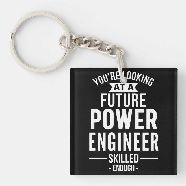 Power engineer gift keychain (Front)