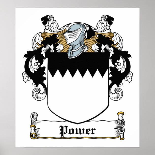 Power Family Crest Poster | Zazzle