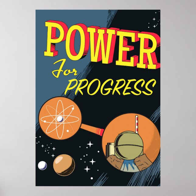 Power For Progress vintage Atomic poster (Front)