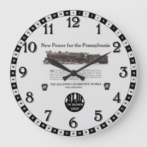 Power For The Pennsylvania Railroad 1926 Large Clock