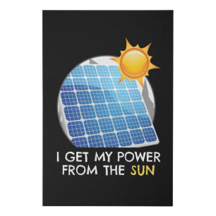 Power From The Sun Solar Photovoltaic Faux Canvas Print