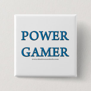 Power Gamer Pinback Button
