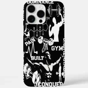 Power Grip Phone Black Case Veiny Dumbbell Design