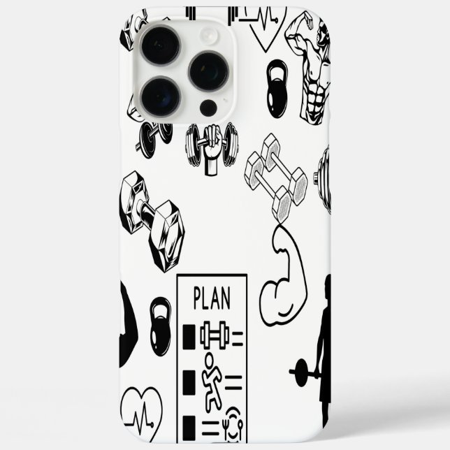 Power Grip Phone Case  Veiny Dumbbell Design  (Back)