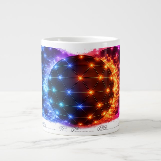 Power in Every Element Mug – Fire Water Energy Geo (Front)