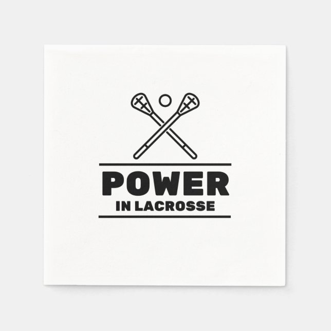 Power in lacrosse napkins (Front)