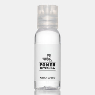Power in tequila hand sanitizer