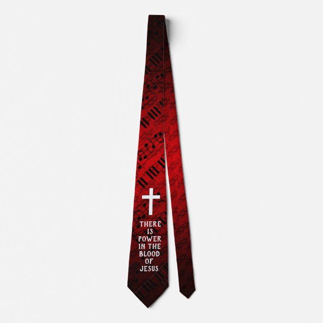 Power in the Blood Neck Tie (Front)