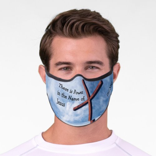 POWER IN THE NAME OF JESUS Christian Premium Face Mask