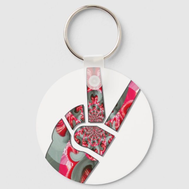  Power in the Palm: The Two-Finger Salute Keychain (Front)