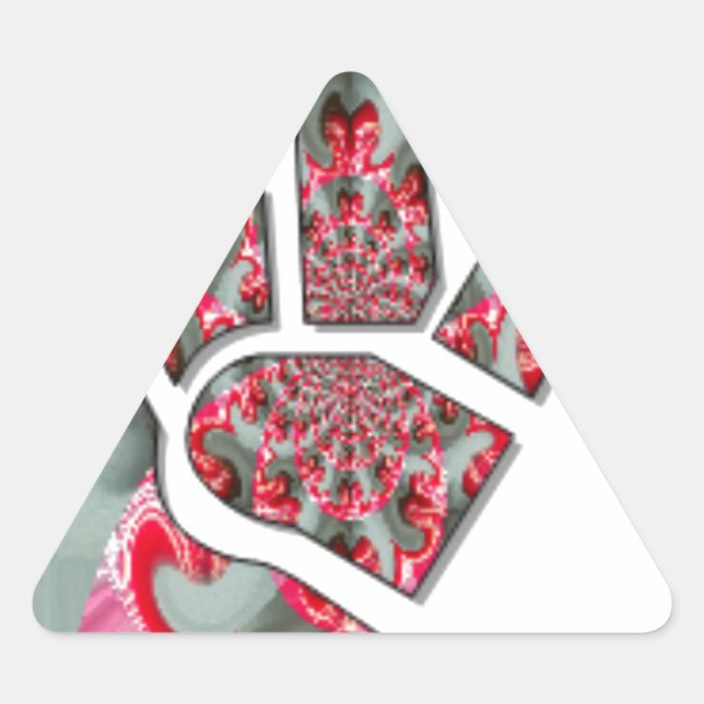  Power in the Palm: The Two-Finger Salute Triangle Sticker (Front)