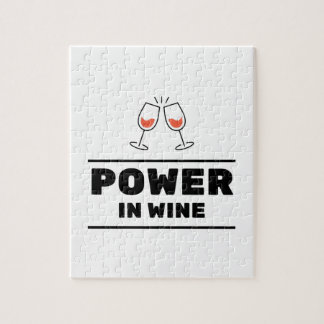 Power in wine jigsaw puzzle