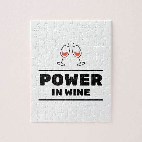 Power in wine jigsaw puzzle