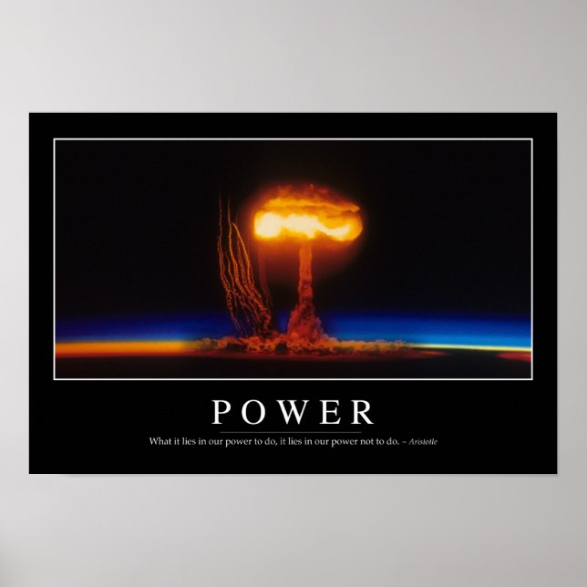 Power: Inspirational Quote Poster (Front)