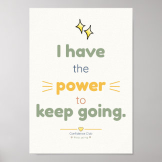 Power | Kids Affirmation Poster
