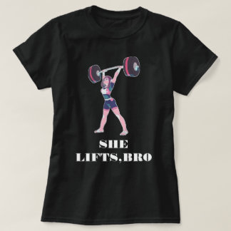 POWER LIFTING HEAVY WEIGHTS WORKOUT WOMEN TSHIRT