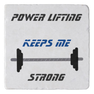 Power Lifting Inspirational Message Trivet