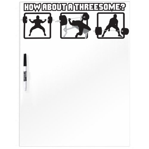 Power lifting _ Squat Bench Deadlift Dry_Erase Board