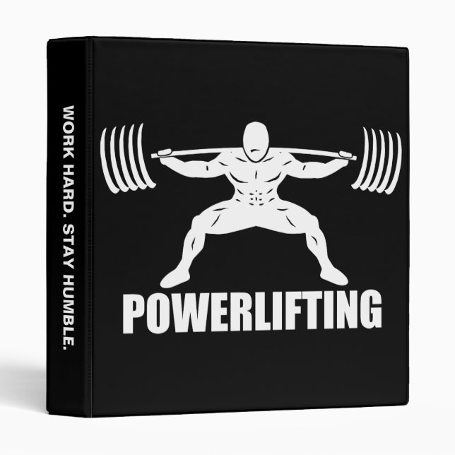 "Power lifting" Squat Motivational Binder (Front/Spine)