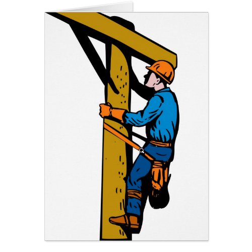 Power Lineman Electrician Electric Worker