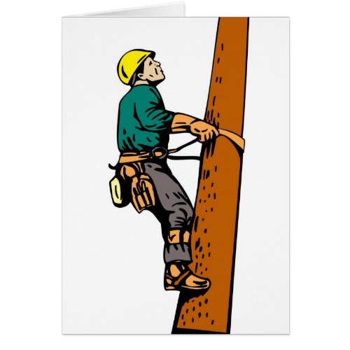 Power Lineman Electrician Electric Worker