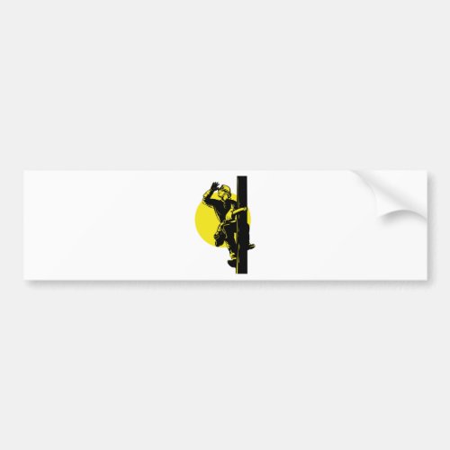 Power Lineman Electrician Electric Worker Bumper Sticker