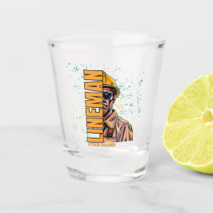 Power Lineman Shot glass