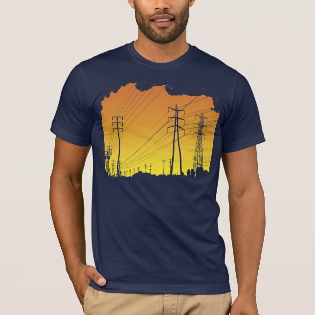 Power lines t-shirt (Front)